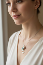 Abalone Frog Necklace