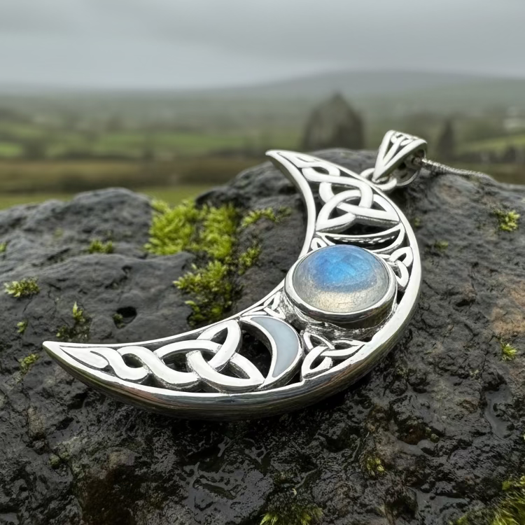 Sabrina Triple Moon Necklace