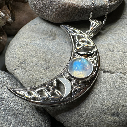 Sabrina Triple Moon Necklace