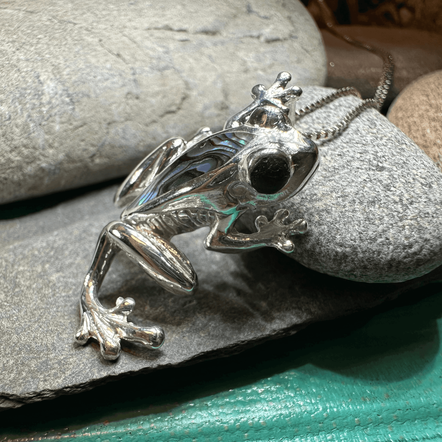 Abalone Frog Necklace - 