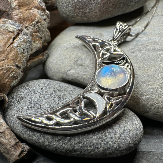 Sabrina Triple Moon Necklace