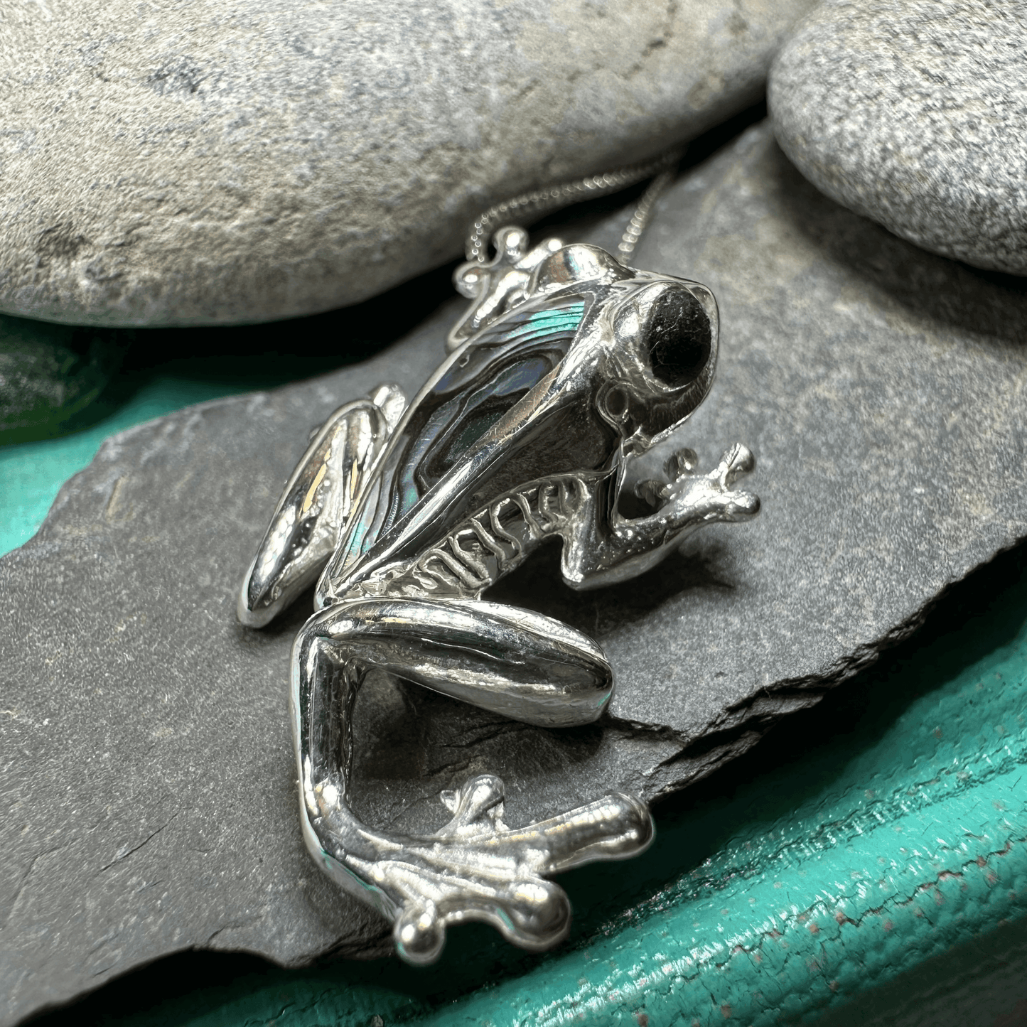 Abalone Frog Necklace - 