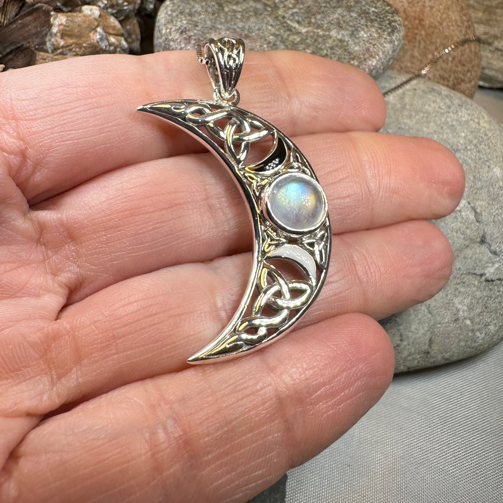 Sabrina Triple Moon Necklace