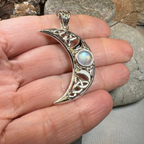 Sabrina Triple Moon Necklace