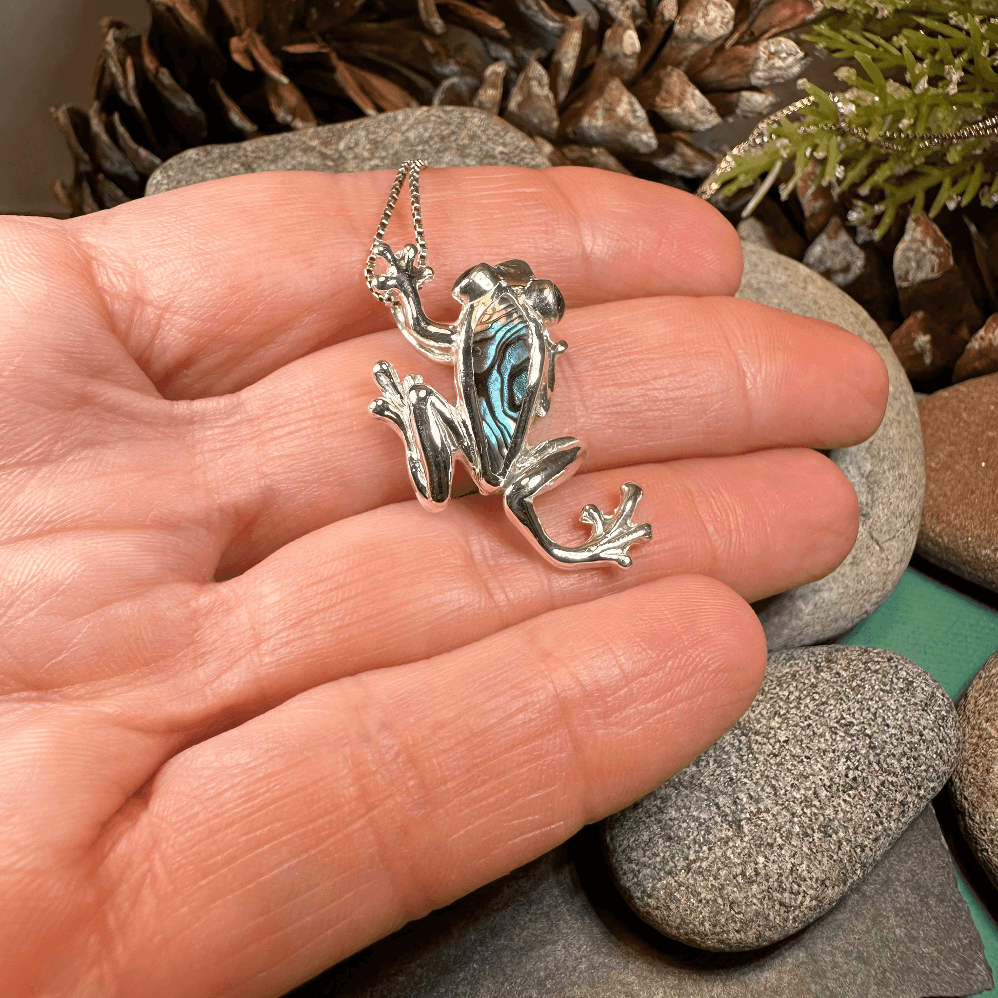Abalone Frog Necklace - 