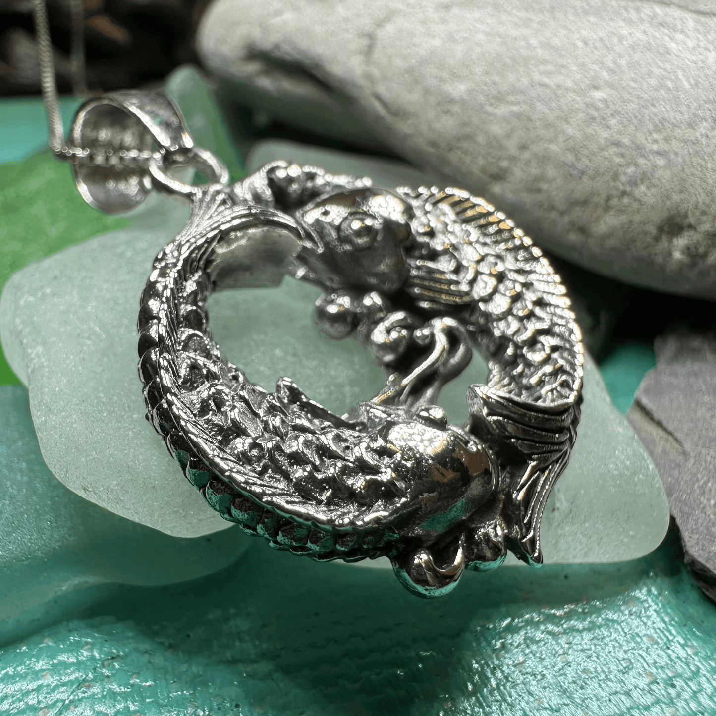 Yin Yang Koi Necklace - 18