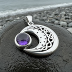 Dianthe Celtic Moon Necklace