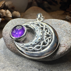 Dianthe Celtic Moon Necklace