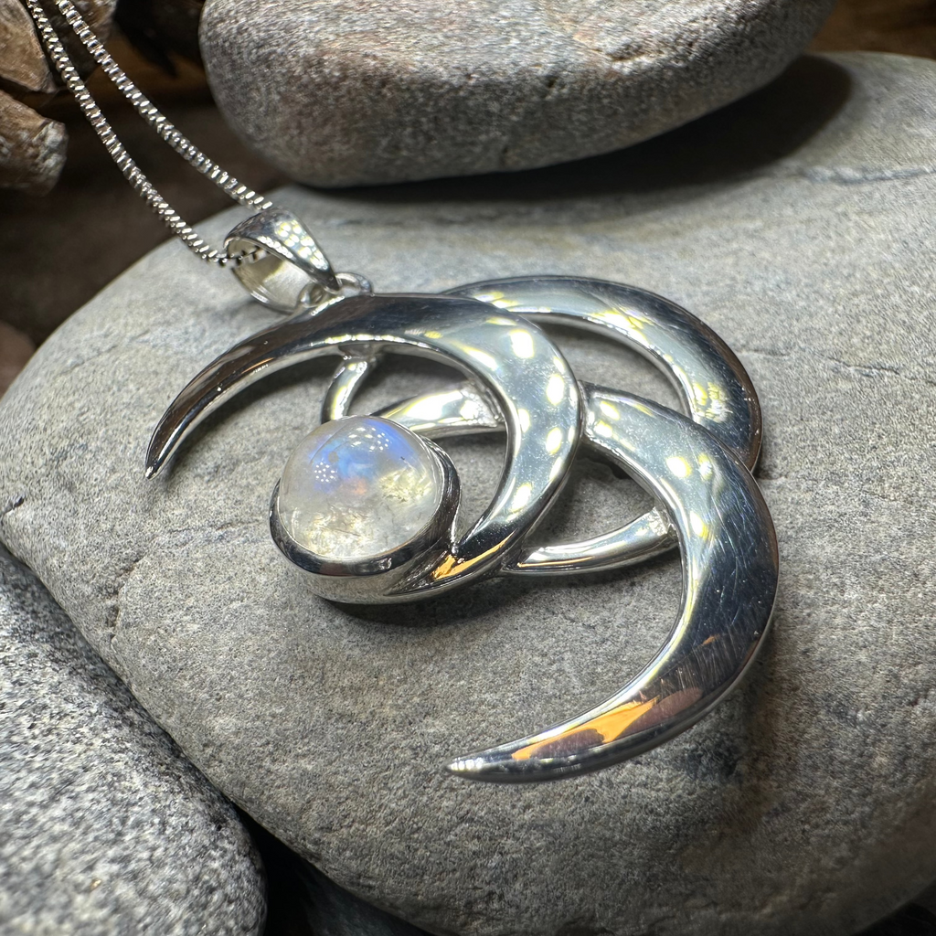 Moonshadow Triple Moon Necklace