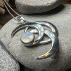 Moonshadow Triple Moon Necklace