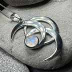 Moonshadow Triple Moon Necklace