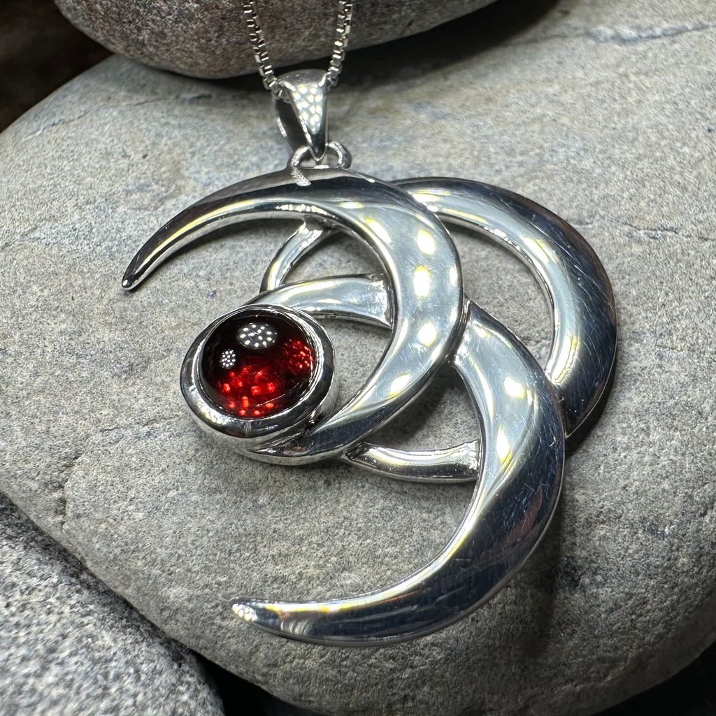 Moonshadow Triple Moon Necklace