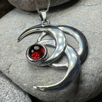 Moonshadow Triple Moon Necklace