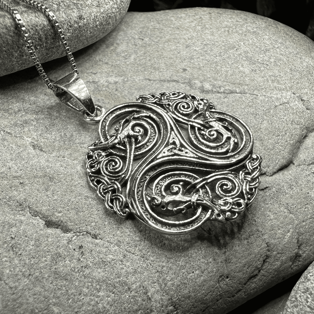 Acutus Triskele Dragon Necklace - 18