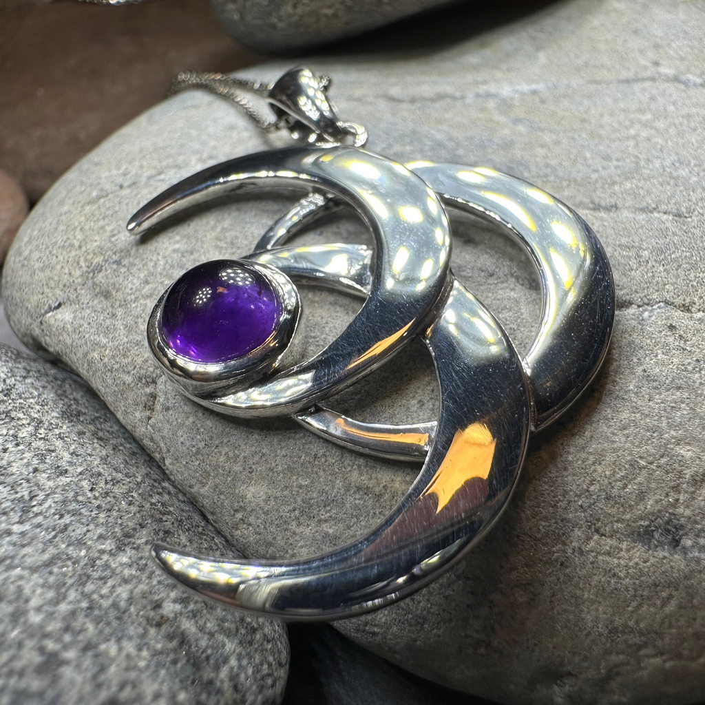 Moonshadow Triple Moon Necklace