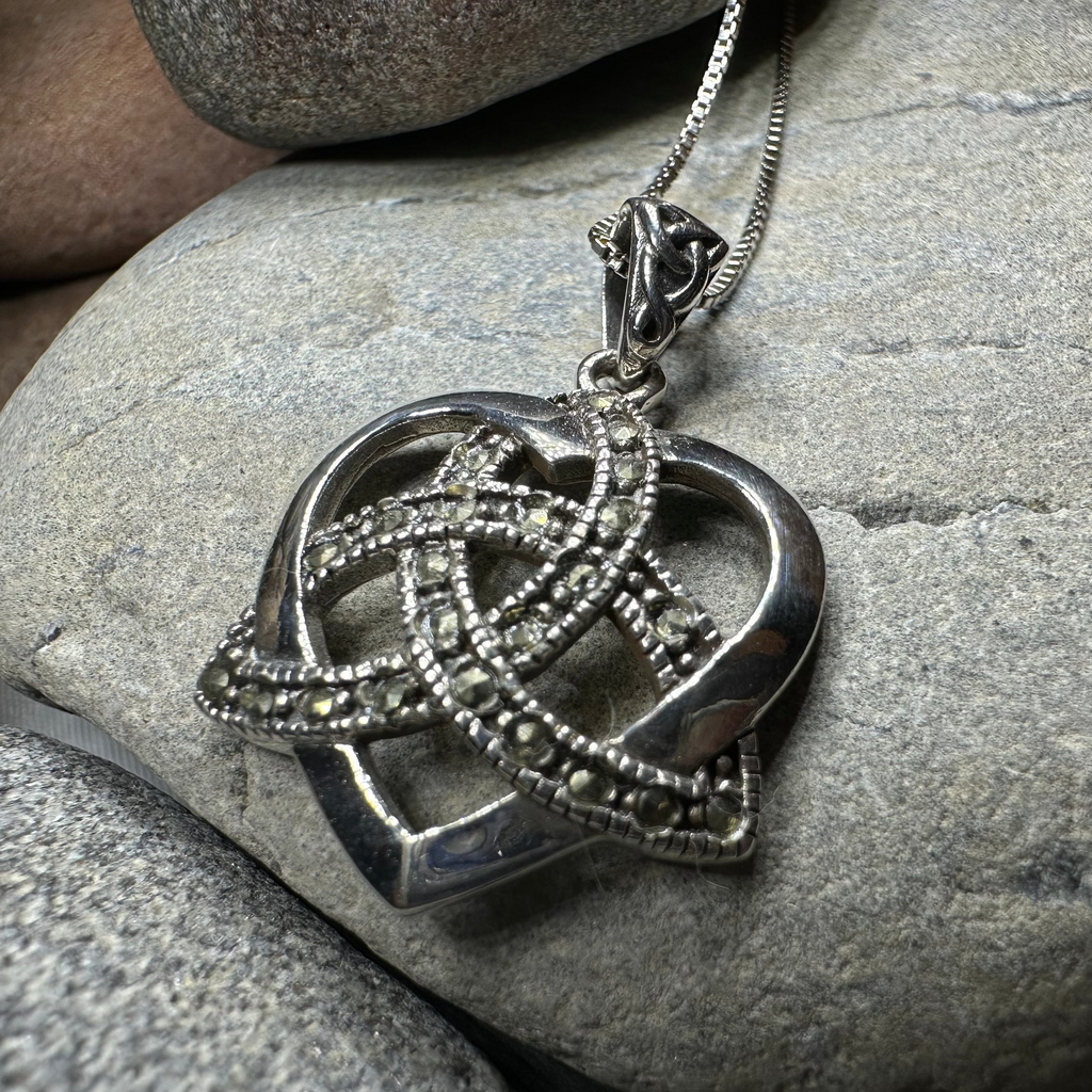 Marcasite Love Knot Necklace
