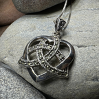 Marcasite Love Knot Necklace