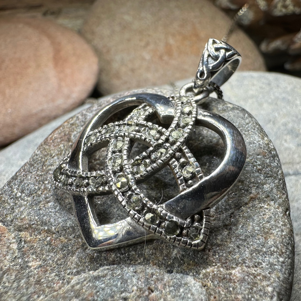 Marcasite Love Knot Necklace