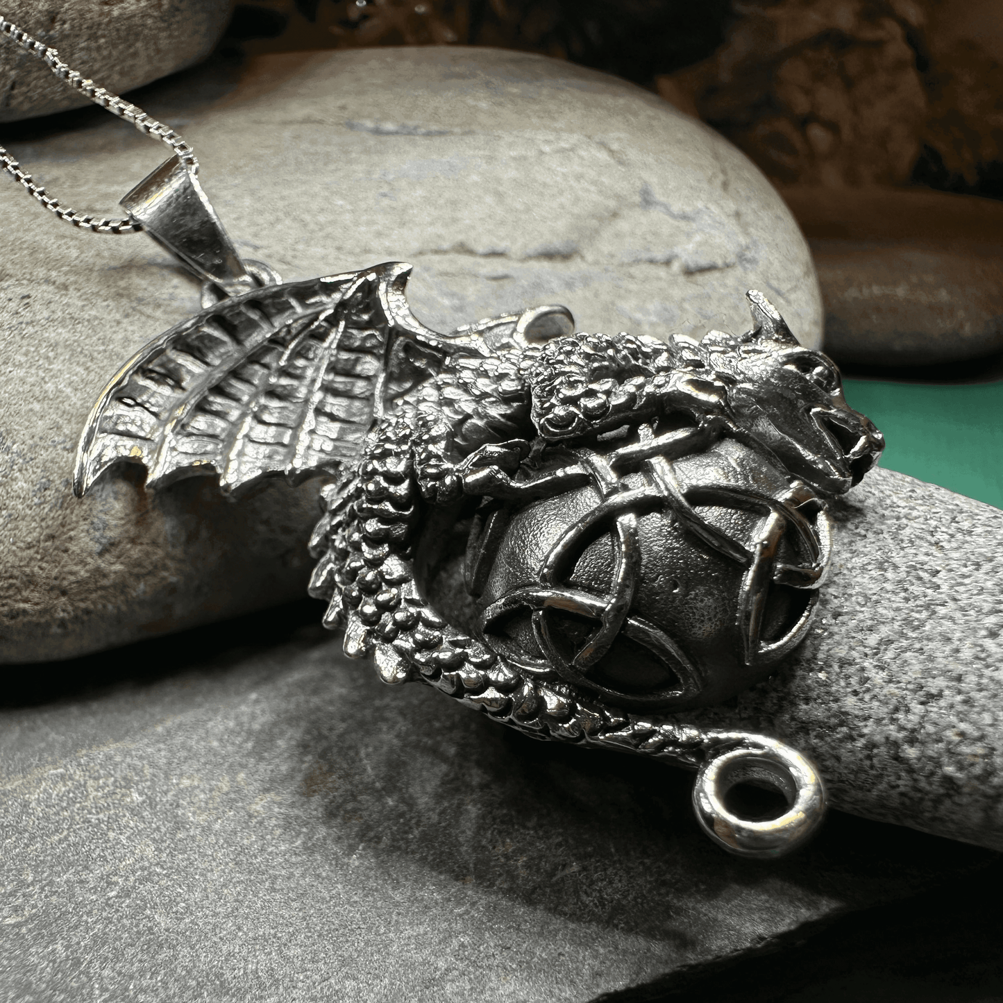 Archion Dragon Moon Necklace - 18
