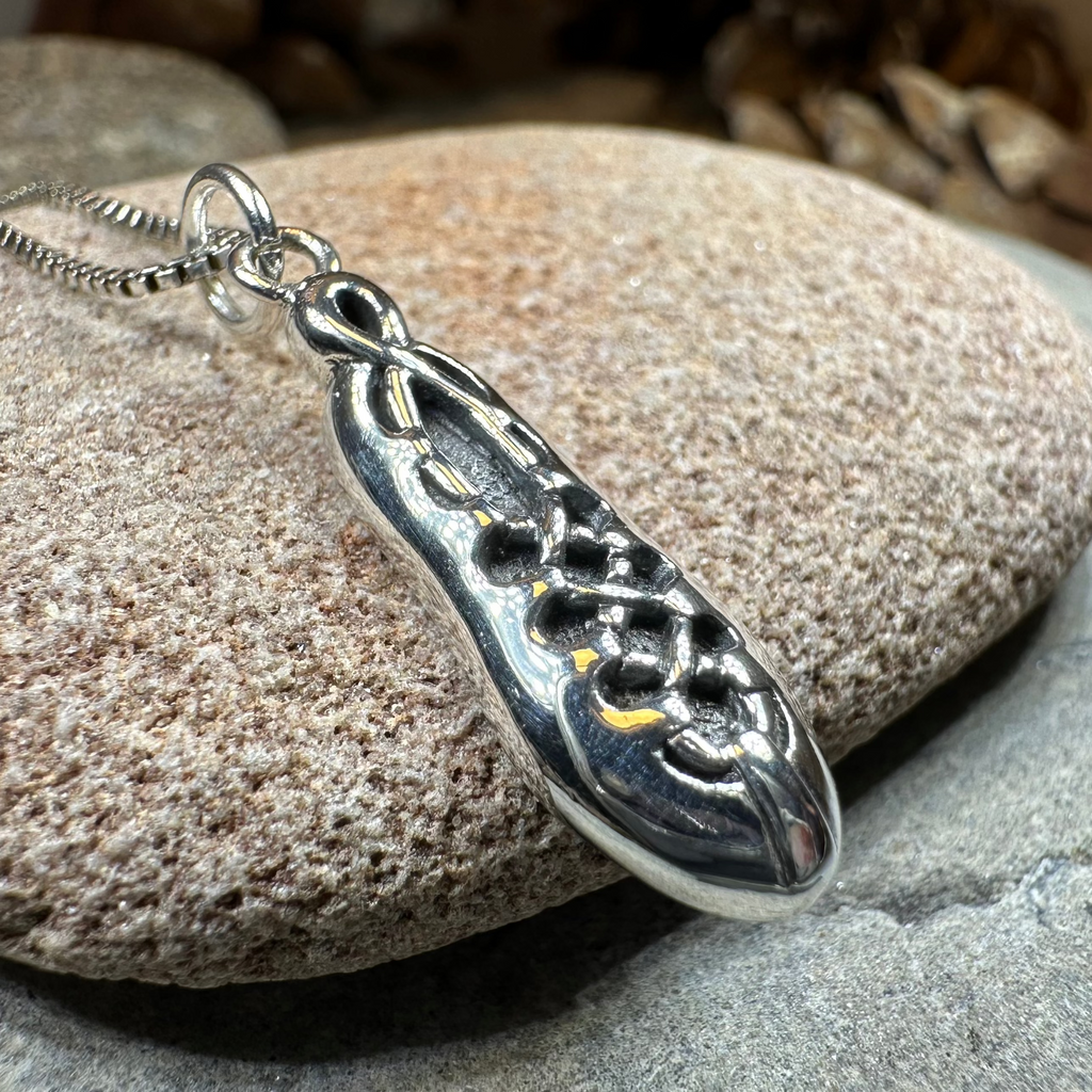 Irish Dance Shoe Silver Necklace