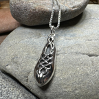 Irish Dance Shoe Silver Necklace