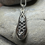 Irish Dance Shoe Silver Necklace