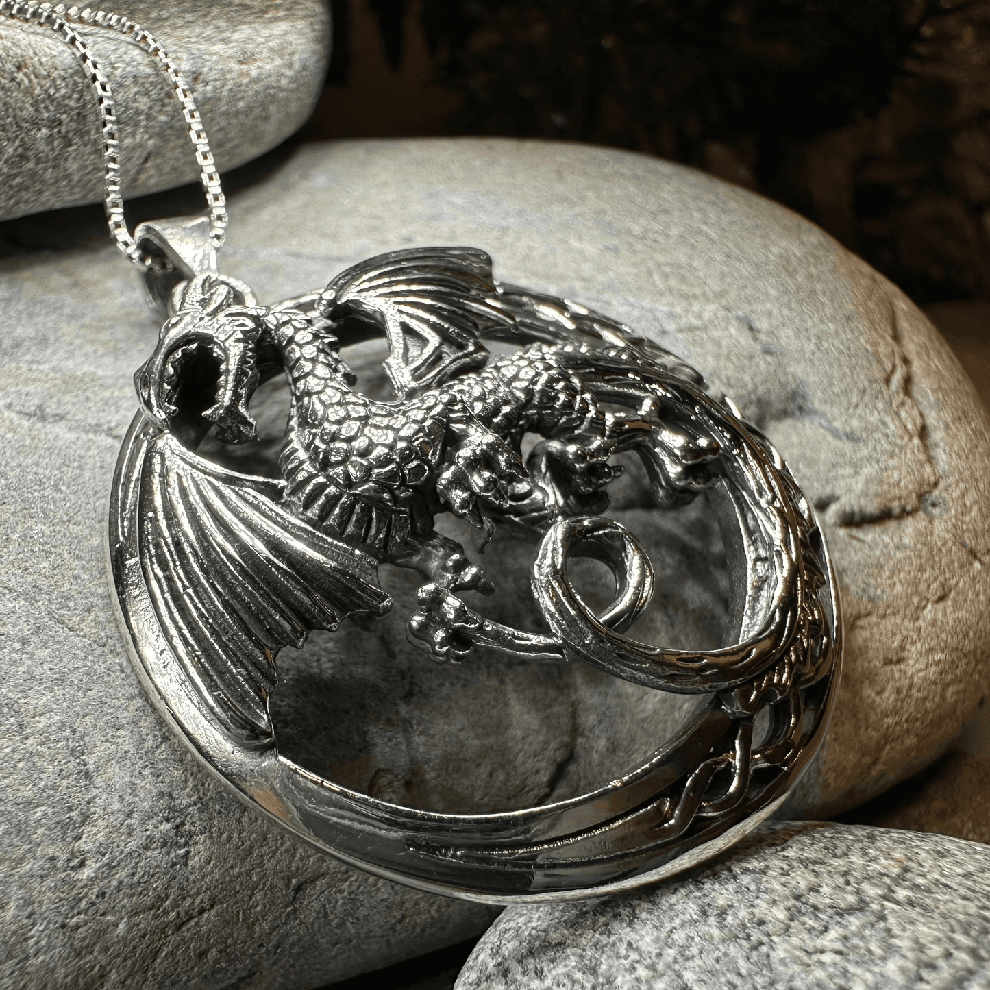 Electra Dragon Moon Necklace - 