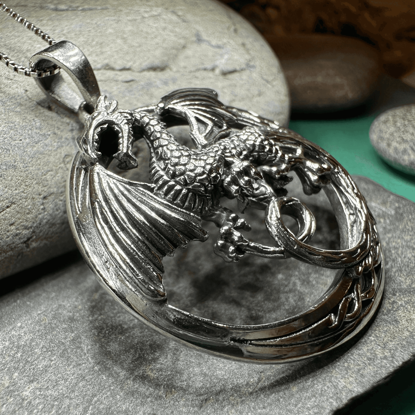 Electra Dragon Moon Necklace - 