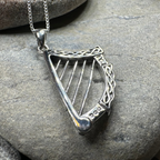 Torlogh Celtic Harp Necklace