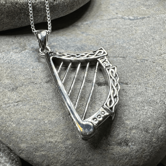 Torlogh Celtic Harp Necklace - 18