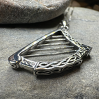 Torlogh Celtic Harp Necklace