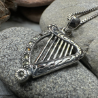 Cinnia Celtic Harp Necklace