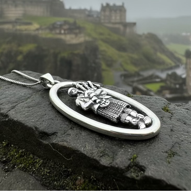 Proud Bagpiper Necklace