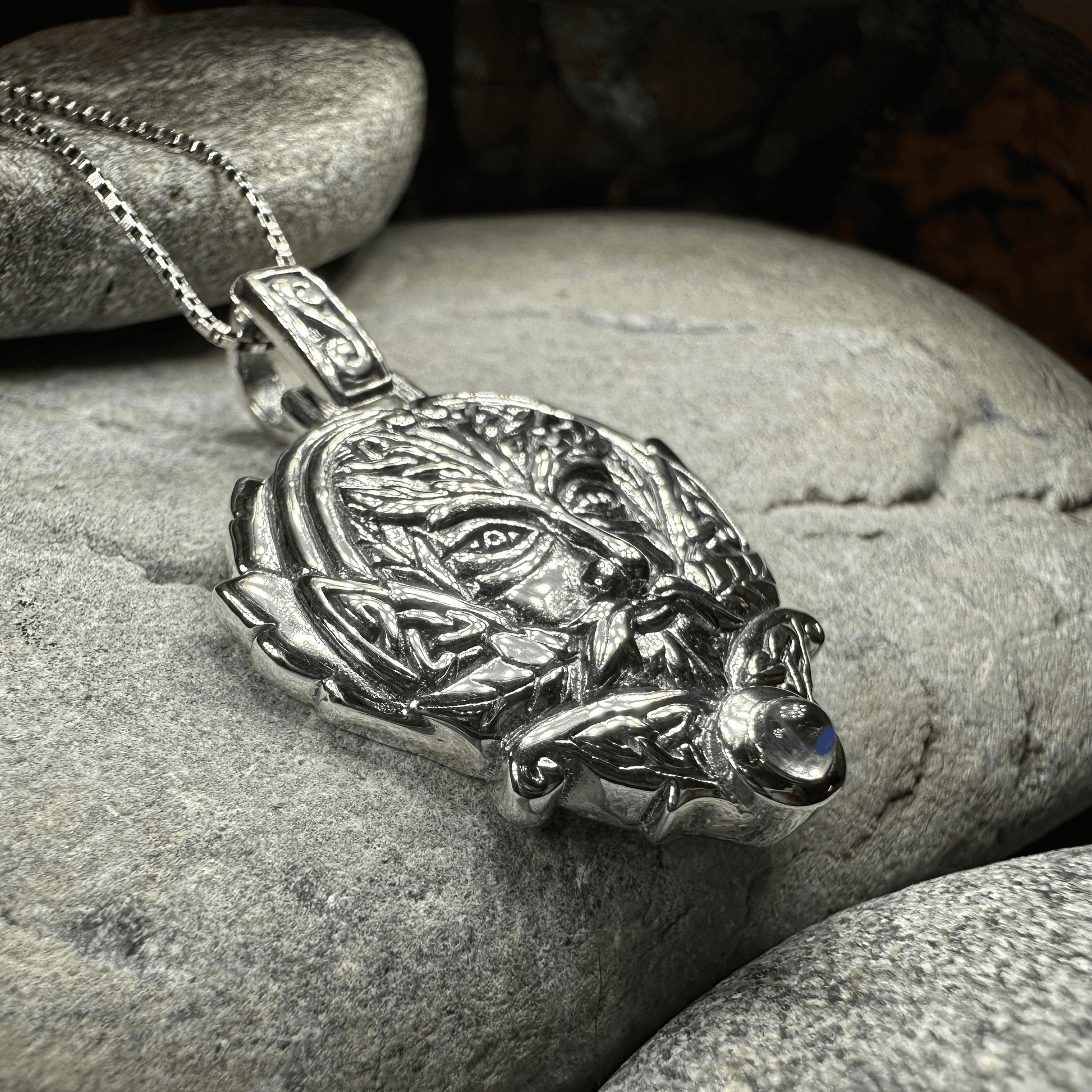 Celtic Oak Green Man Necklace - 18