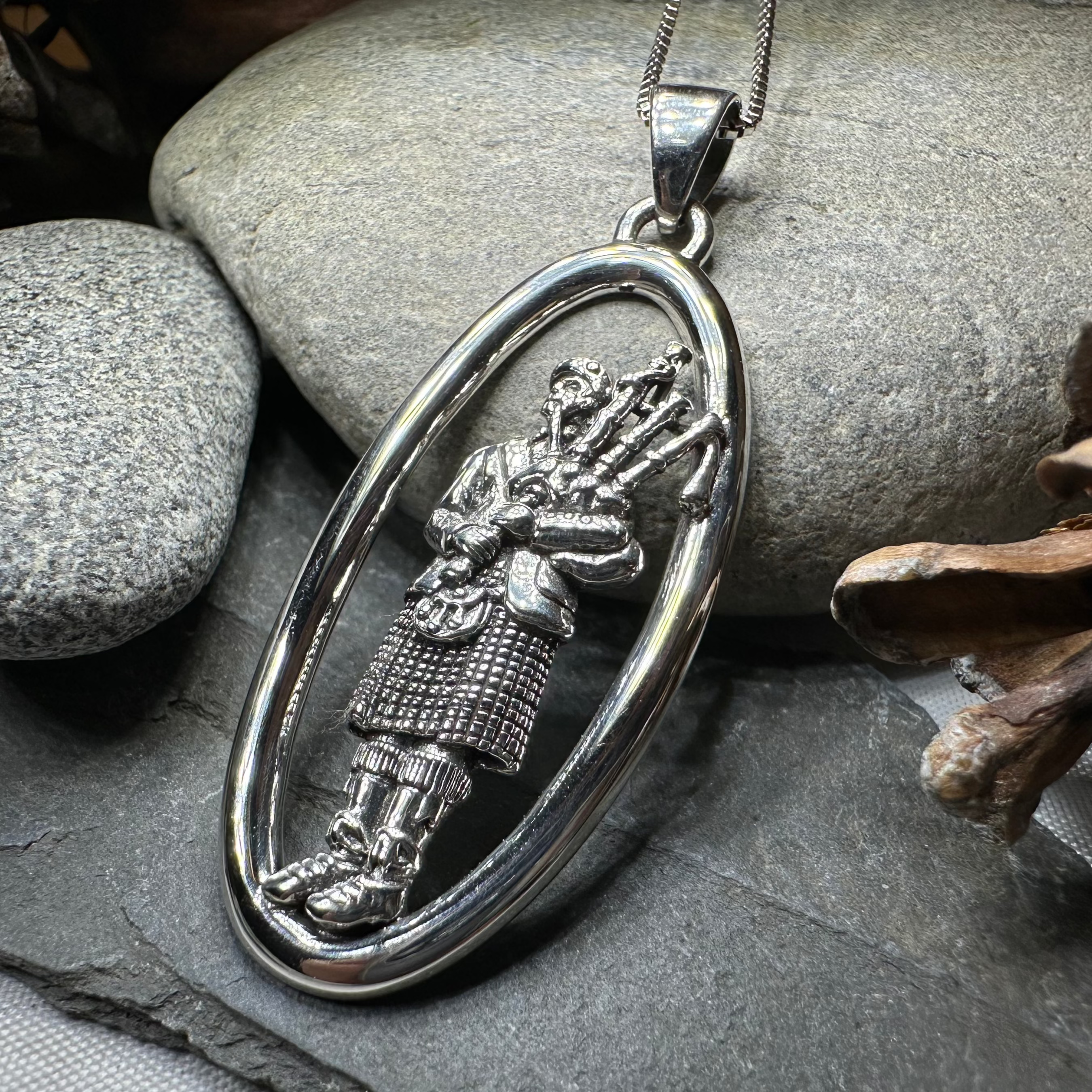 Proud Bagpiper Necklace