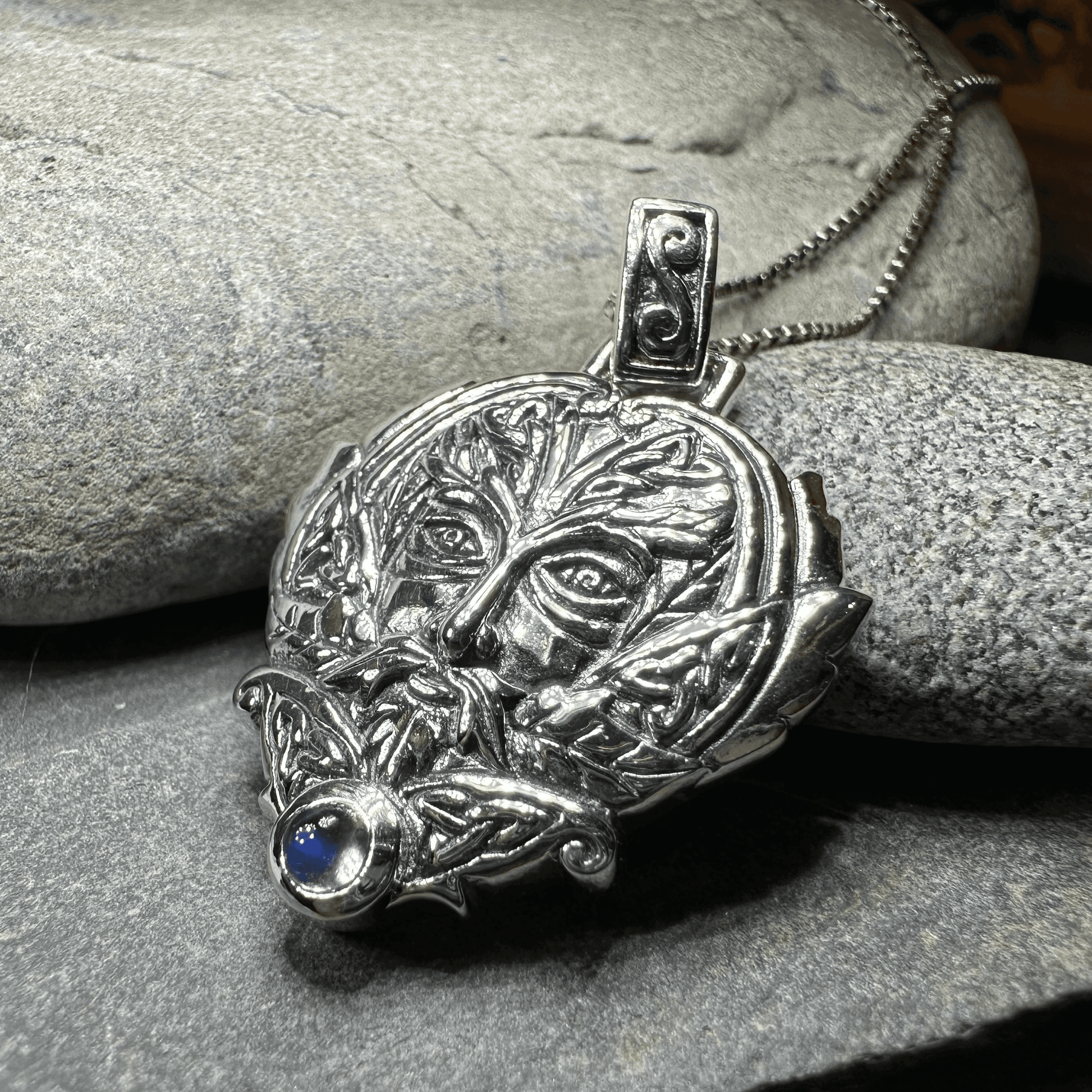 Celtic Oak Green Man Necklace - 18