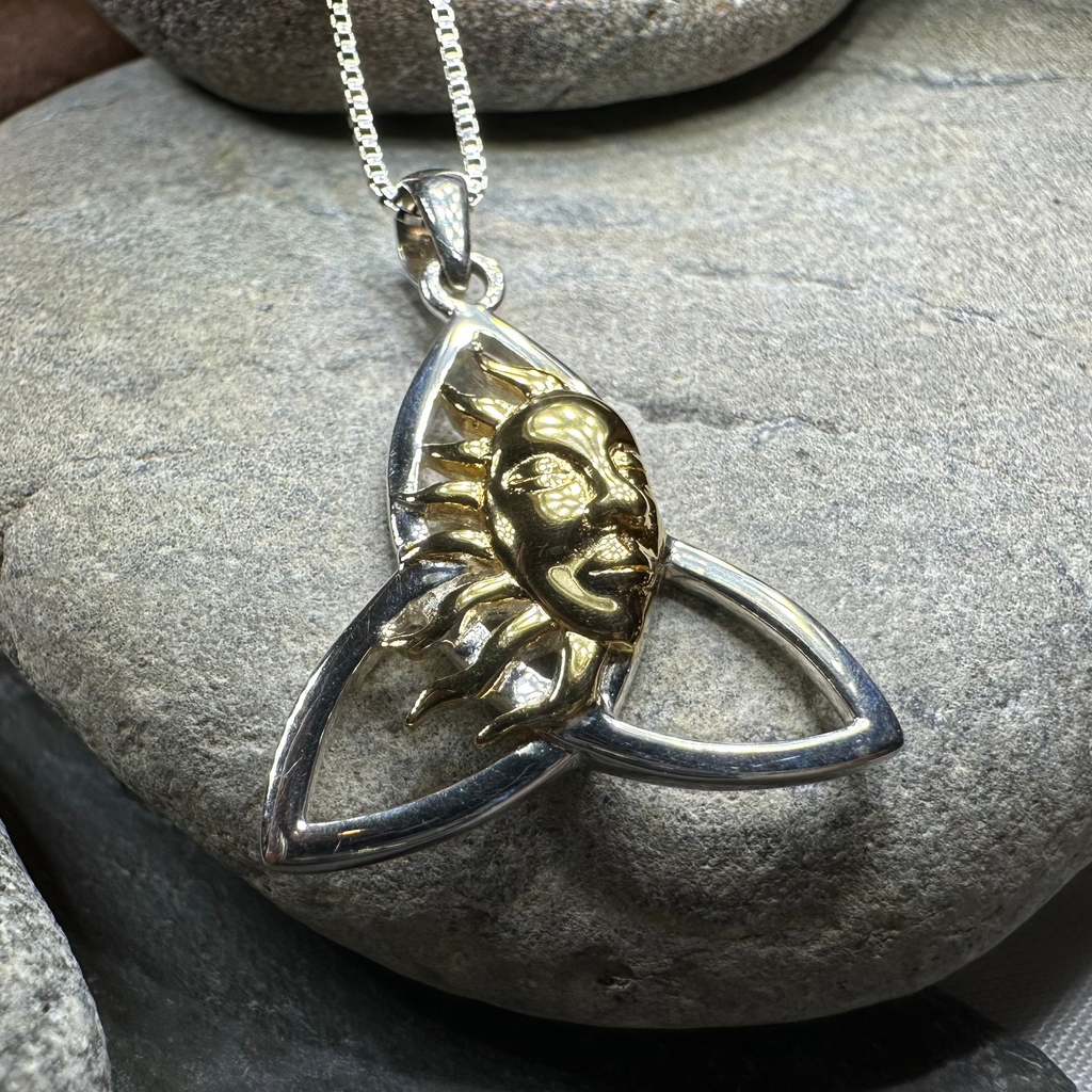 Trinity Knot Sun Necklace