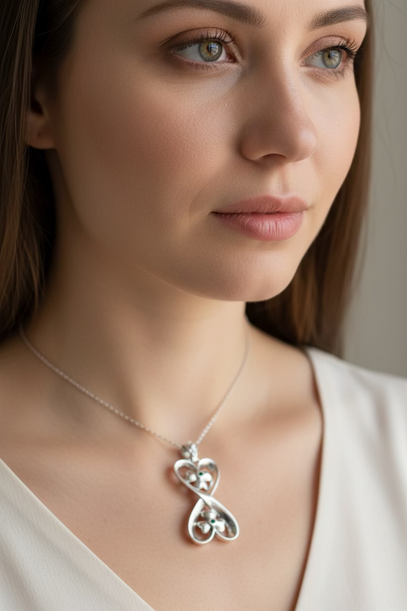 Shamrock Infinity Necklace