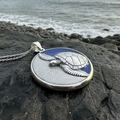 Blue Loggerhead Turtle Necklace