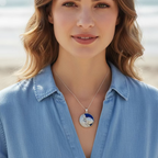 Blue Loggerhead Turtle Necklace