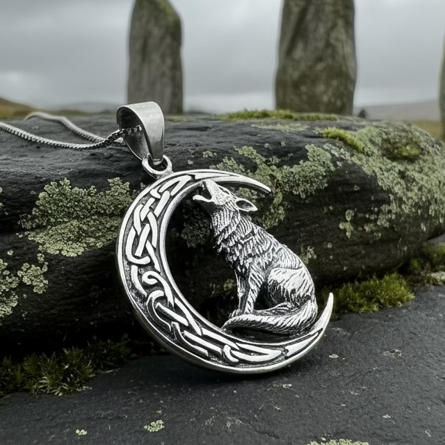 Nocturn Wolf Moon Necklace