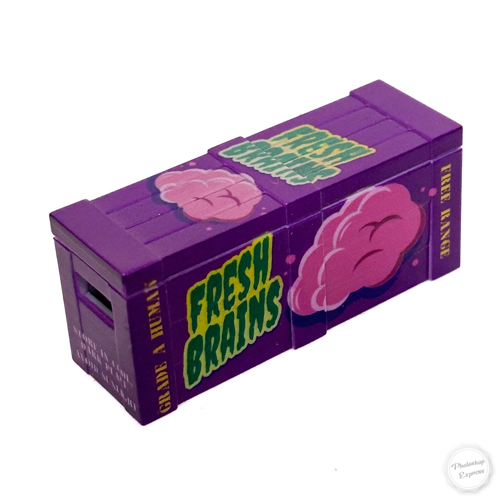 Fresh Brains Zombies BrickArms Crate - B3 Customs - 