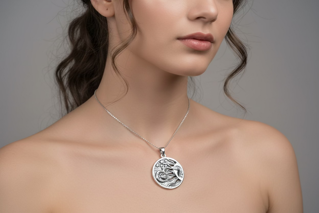 Celestial Wind Moon & Sun Necklace