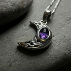 Celtic Crescent Moon Necklace