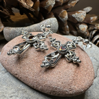 Celtic Cross Gemstone Earrings