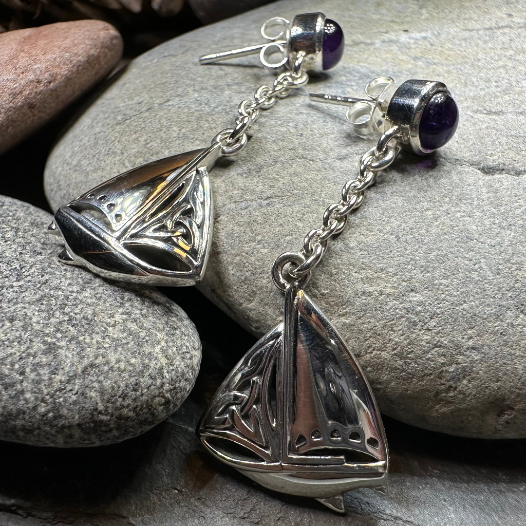 Celtic Sailboat Earrings