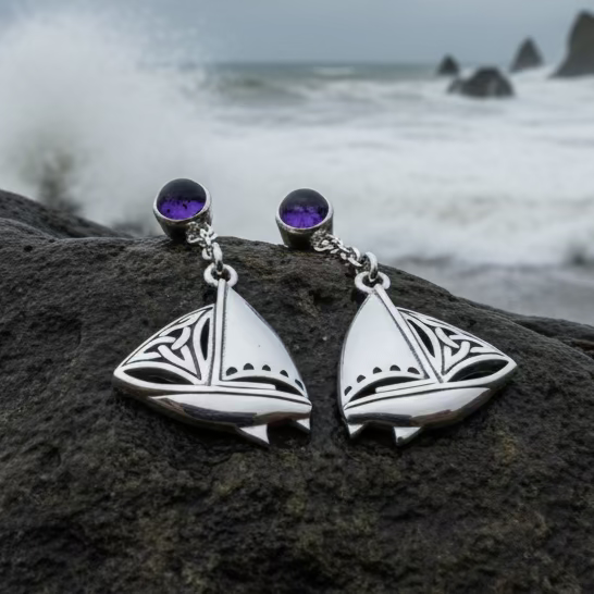 Celtic Sailboat Earrings