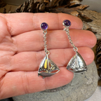 Celtic Sailboat Earrings