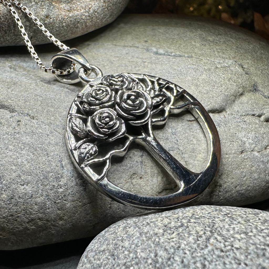 Roses Tree of Life Necklace