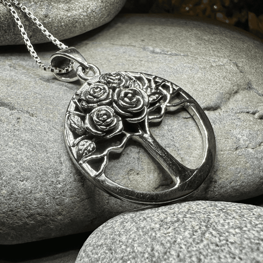 Roses Tree of Life Necklace - 18